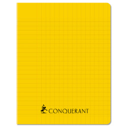 CAHIER PP JAUNE 17X22 96P SEYES 70G PIQURE